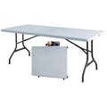 Daphnes Dinnette TBL-072W 30 x 72 in. Deluxe Polypropylene Injection Molded Banquet Table DA2671816